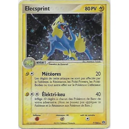 Carte Pokémon : Elecsprint (EM 7) (Holo) Poor occ