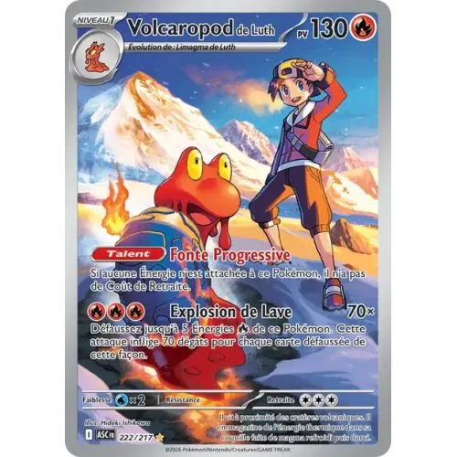 Carte Pokémon : Volcaropod de Luth (ASC 222) Near Mint occ