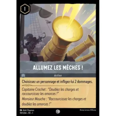 Carte Lorcana : Allumez les Mèches ! (Brillante) (197/204 1TFC) Near Mint occ