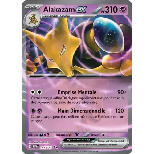 Carte Pokémon : Alakazam ex (MEW 065) Excellent occ
