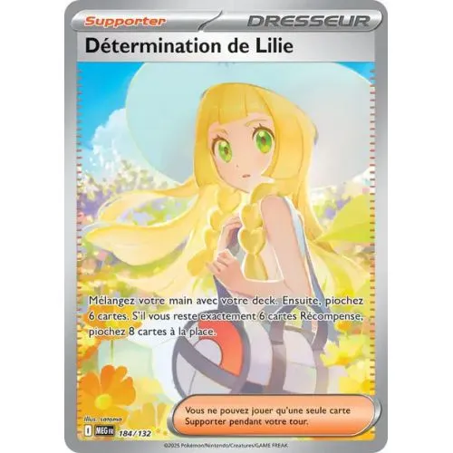 Carte Pokémon : Détermination de Lilie (MEG 184) Near Mint occ
