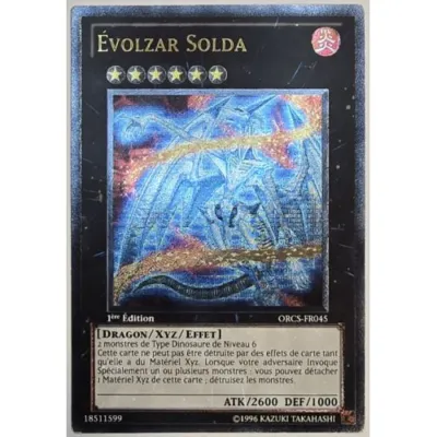 Carte Yu-Gi-Oh! : Evolzar Solda (ORCS-FR045) Ultimate Rare occ