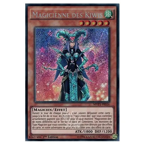 Carte Yu-Gi-Oh! : Magicienne des Kiwis 1ère Édition (MVP1-FRS16) Secret Rare occ