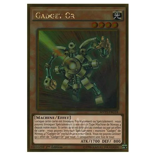 Carte Yu-Gi-Oh! : Gadget Or 1ère Édition (MVP1-FRG18) Gold Rare occ