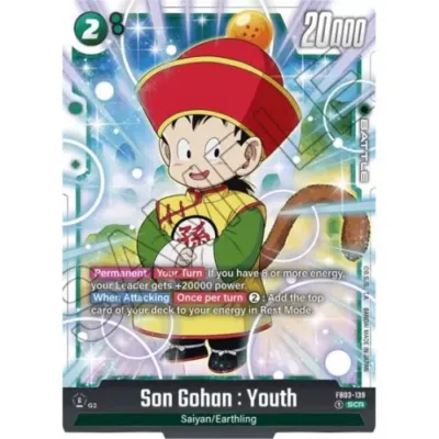 Carte Dragon Ball Super : Son Gohan : Youth (Foil) (FB03-139 SR) Near Mint occ