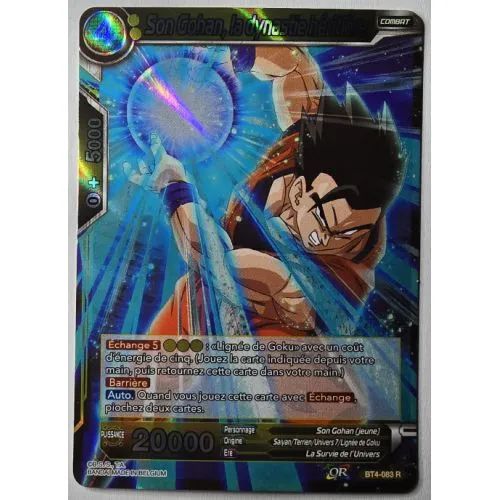 Carte Dragon Ball Super : Son Gohan, la dynastie héritière (BT4-083-R) OCC – Image 2