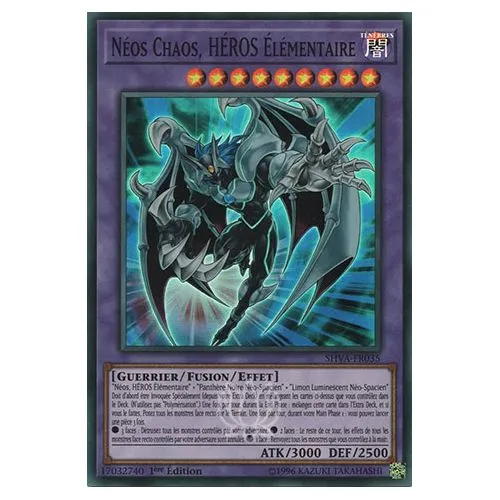 Carte Yu-Gi-Oh! : Néos Chaos, HÉROS Élémentaire 1ére Edition (SHVA-FR035) Super Rare occ