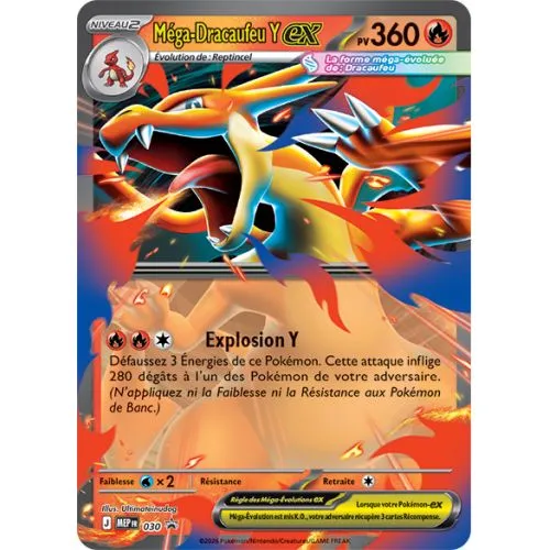 Carte Pokémon : Méga-Dracaufeu Y ex (MEP 030) Near Mint occ