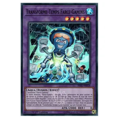 Carte Yu-Gi-Oh! : Transforme-Temps Farce-Gamins 1ère Édition (HISU-FR018) Super Rare occ