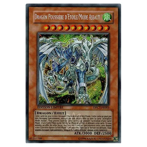 Carte Yu-Gi-Oh! : Dragon Poussière d'Étoile/Mode Assaut Édition Limitée (DPCT-FR003) Secret Rare occ