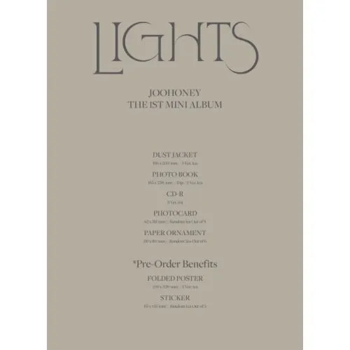 JOOHONEY (MIONSTA X) : LIGHTS (VER. 2 1ST MINI ALBUM) OCC – Image 2