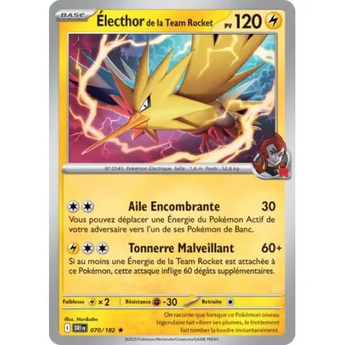 Carte Pokémon : Électhor de la Team Rocket (DRI 070) Near Mint occ