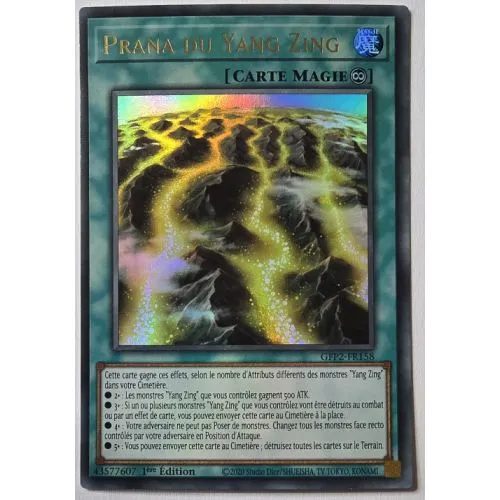 Carte Yu-Gi-Oh! : Prana du Yang Zing 1ère Édition (GFP2-FR158) (Ultra Rare) occ