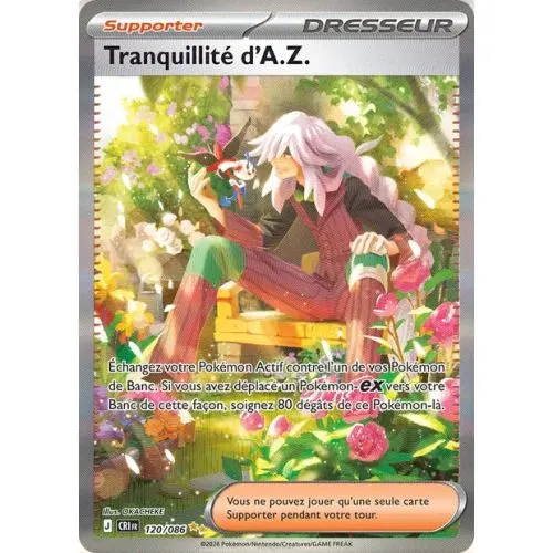 Carte Pokémon : Tranquilité d'A.Z. (CRI 120) Near Mint occ
