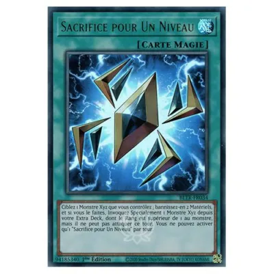 Carte Yu-Gi-Oh! : Sacrifice pour Un Niveau 1ère Édition (BLTR-FR034) Ultra Rare occ