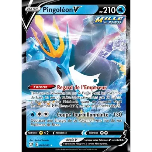 Carte Pokémon : Pingoléon V (BST 40) (Mint) occ