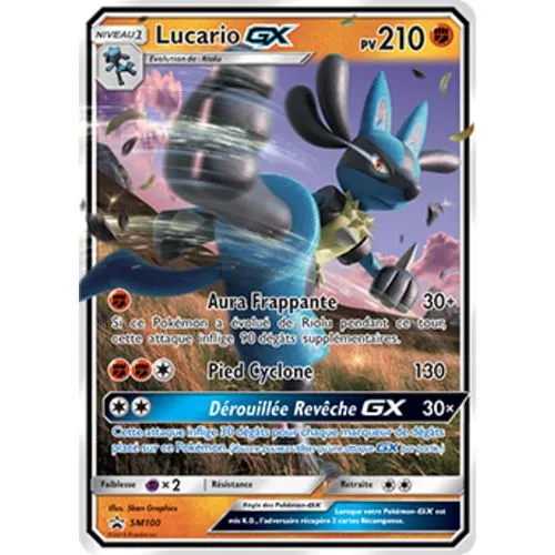 Carte Pokémon : Lucario GX (SM100) (Light Played) occ