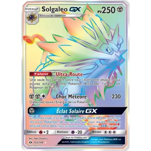 Carte Pokémon : Solgaleo GX (SUM 155) (Good) occ