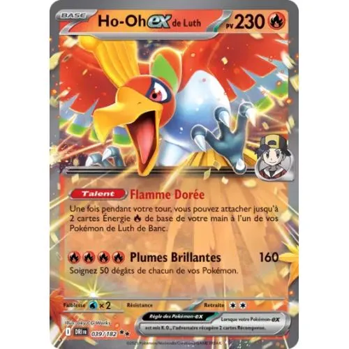Carte Pokémon : Ho-Oh EX de Luth (DRI 039) Near Mint occ