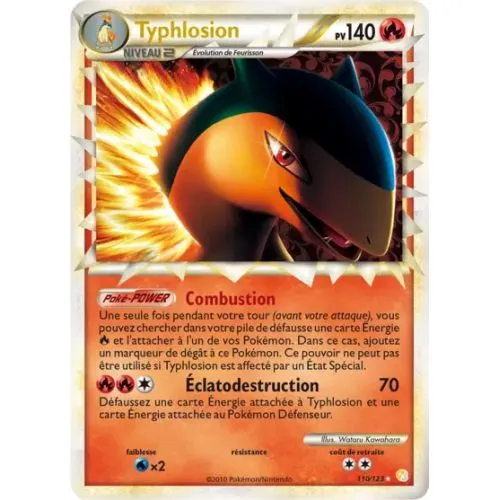 Carte Pokémon : Typhlosion (HS 110) (Played) occ