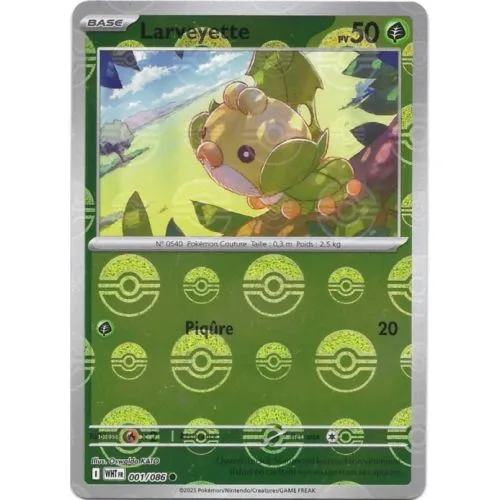Carte Pokémon : Larveyette (xWHT 001) (Reverse Pokéball) Near Mint occ