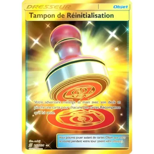 CARTE POKEMON : TAMPON DE REINITIALISATION (UNM 253) OCC