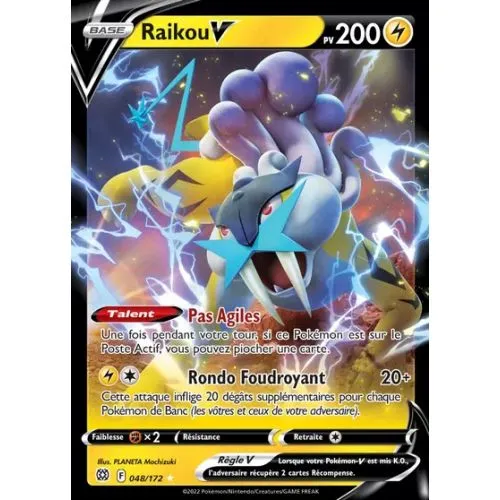 Carte Pokémon : Raikou V (BRS 048) Near Mint occ