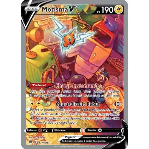 Carte Pokémon : Motisma V (LOR 177) (Excellent) occ