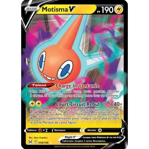 Carte Pokémon : Motisma V (LOR 058) (Near Mint) occ