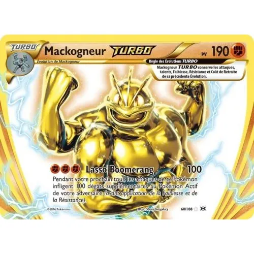 CARTE POKEMON : MACKOGNEUR TURBO (EVO 60) (GOOD) OCC