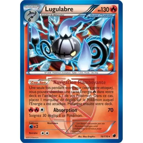 Carte Pokémon : Lugulabre (Holo) (PLF 16) (Good) occ