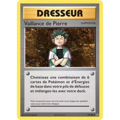 Carte Pokémon : Vaillance de Pierre (Reverse) (EVO 74) (Good) occ