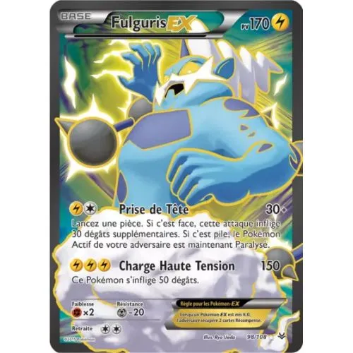 Carte Pokémon : Fulguris EX (ROS 98) (Excellent) occ