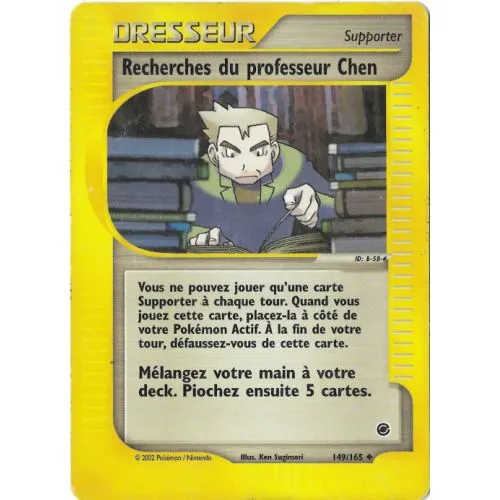 Carte Pokémon : Recherches du professeur Chen (EX 149) (Good) occ