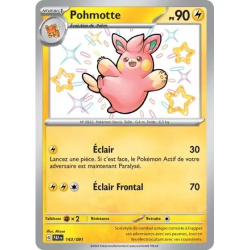 CARTE POKEMON : POHMOTTE (PAF 143) OCC