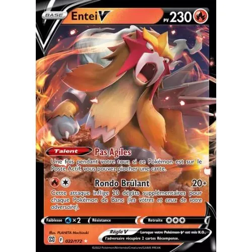 Carte Pokémon : Entei V (BRS 022) Near Mint occ
