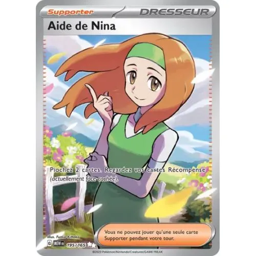 Carte Pokémon : Aide de Nina (MEW 195) Near Mint occ