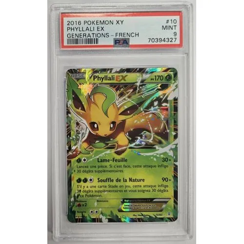 Carte Pokémon : Phyllali EX (GEN 10) (Grade 9 PSA) occ