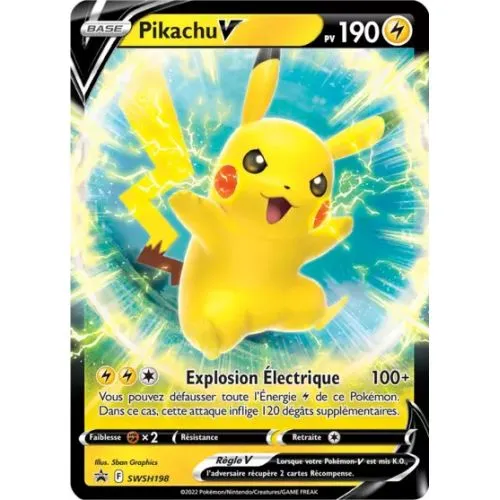 Carte Pokémon : Pikachu V (SWSH198) Near Mint OCC