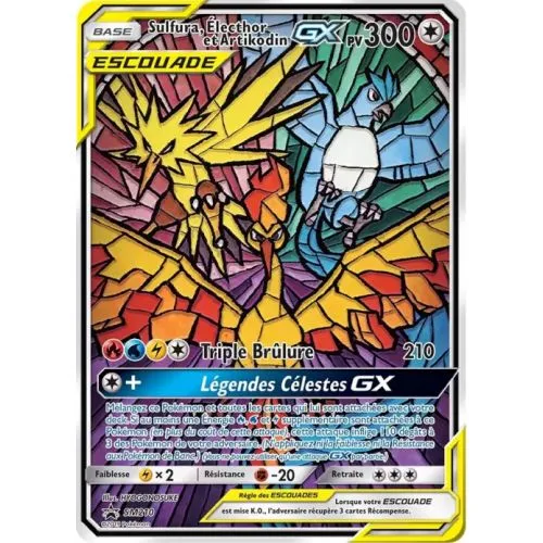 Carte Pokémon : Sulfura, Electhor et Artikodin GX (SM 210) (Near Mint) occ