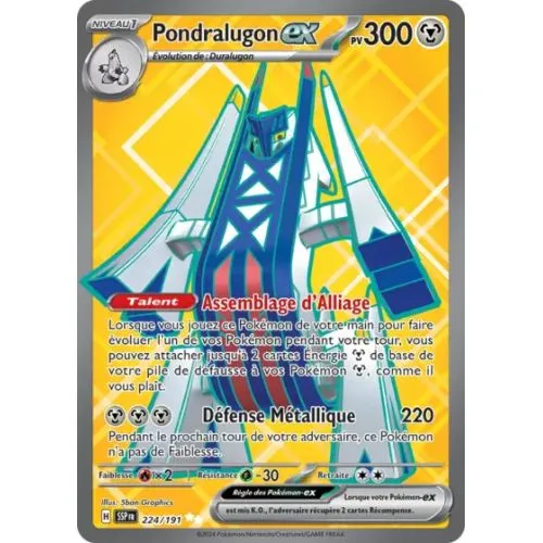 CARTE POKEMON : PONDRALUGON EX (SSP 224) (Good)OCC