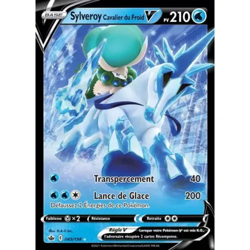CARTE POKEMON : SYLVEROY CAVALIER DU FROID V (CRE 045) (NEAR MINT) OCC