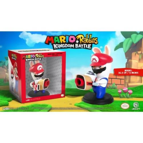 FIGURINE MARIO + THE LAPINS CRETINS KINGDOM BATTLE COLLECTOR S EDITION : MARIO 15CM (AVEC BOITE) OCC – Image 3