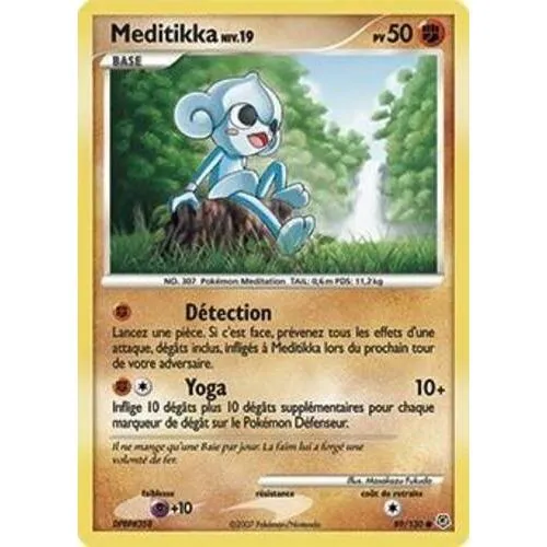 Carte Pokémon : Meditikka Lv.19 (DP 89) (Light Played) occ