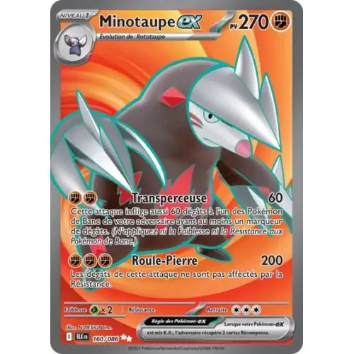 Carte Pokémon : Minotaupe ex (BLK 160) (Near Mint) occ