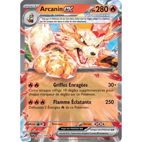 Carte Pokémon : Arcanin EX (SVI 032) Near Mint occ