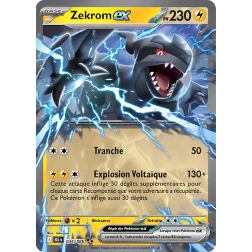 Carte Pokémon : Zekrom ex (BLK 034) Near Mint occ