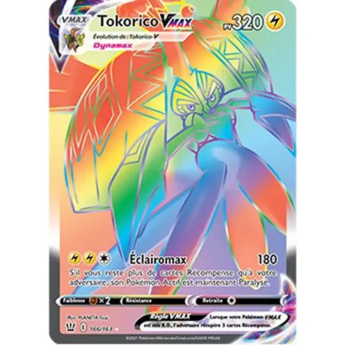 Carte Pokémon : Tokorico VMAX (BST 166) (Near Mint) occ