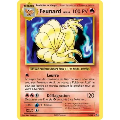 Carte Pokémon : Feunard (EVO 15) (Reverse) (Played) occ