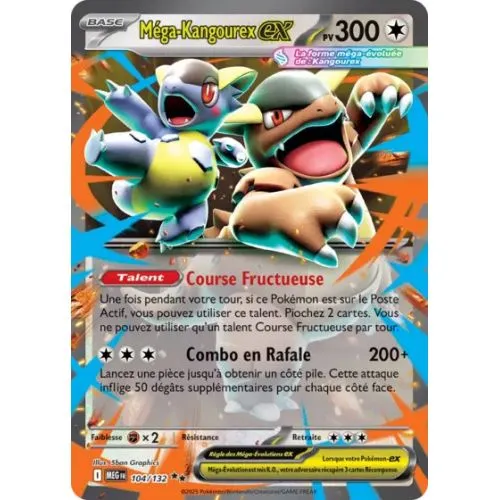 Carte Pokémon : Méga-Kangourex ex (MEG 104) Near Mint occ